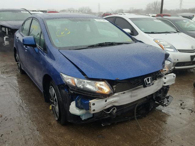 19XFB2F85DE065405 - 2013 HONDA CIVIC EX ლურჯი ფოტო 1