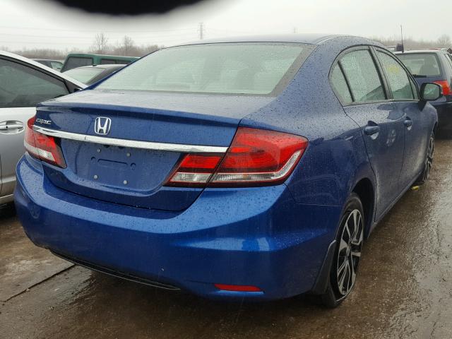 19XFB2F85DE065405 - 2013 HONDA CIVIC EX BLUE photo 4