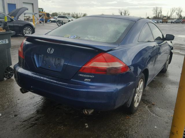 1HGCM82653A003364 - 2003 HONDA ACCORD EX BLUE photo 4