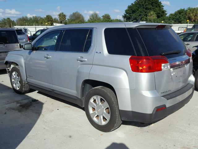 2CTALMEC8B6317433 - 2011 GMC TERRAIN SL SILVER photo 3