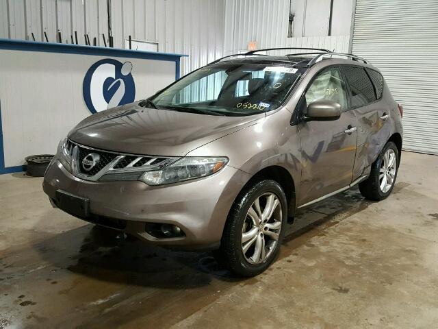 JN8AZ1MU3BW052210 - 2011 NISSAN MURANO S TAN photo 2