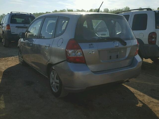 JHMGD38418S018288 - 2008 HONDA FIT GRAY photo 3