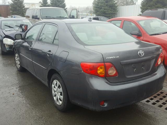 2T1BU4EE7AC283187 - 2010 TOYOTA COROLLA BA GRAY photo 3