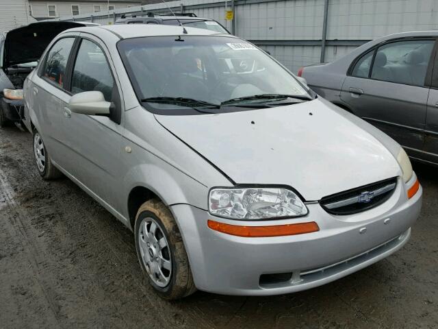 KL1TD52685B308441 - 2005 CHEVROLET AVEO BASE SILVER photo 1