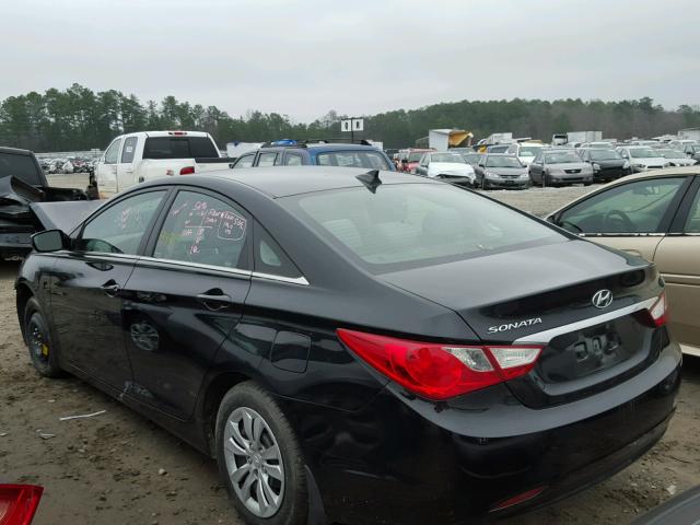 5NPEB4AC3DH563570 - 2013 HYUNDAI SONATA GLS BLACK photo 3