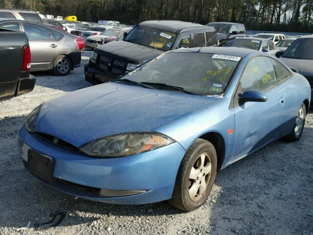 1ZWFT61L5Y5614126 - 2000 MERCURY COUGAR BLUE photo 2