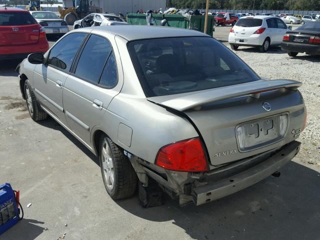 3N1CB51D46L630043 - 2006 NISSAN SENTRA 1.8 TAN photo 3