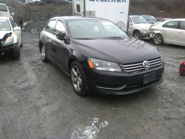 1VWBP7A34CC083177 - 2012 VOLKSWAGEN PASSAT SE BLACK photo 1