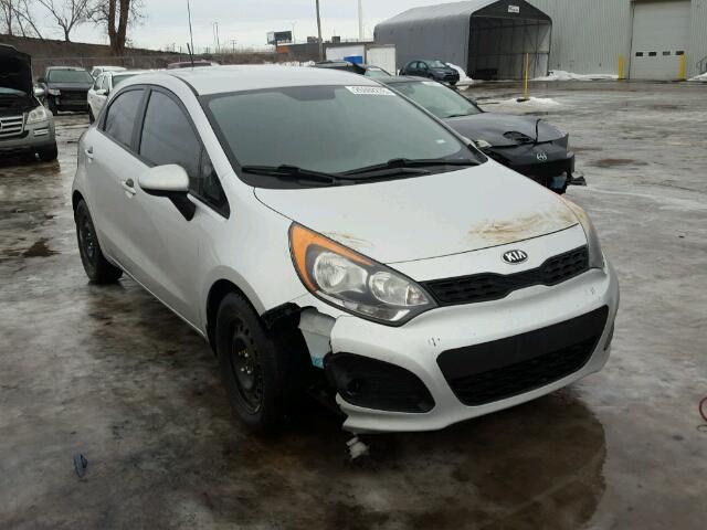 KNADM5A32D6873440 - 2013 KIA RIO LX SILVER photo 1