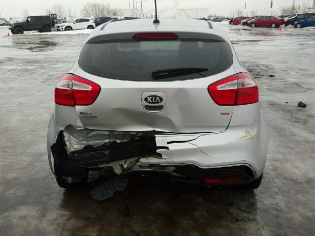 KNADM5A32D6873440 - 2013 KIA RIO LX SILVER photo 9