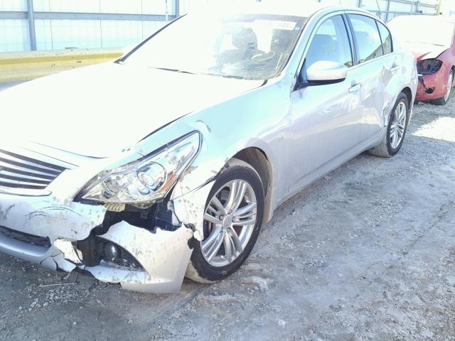 JN1CV6AR5DM768041 - 2013 INFINITI G37 SILVER photo 9