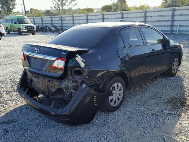 JTDBU4EE2B9138422 - 2011 TOYOTA COROLLA BA BLACK photo 4