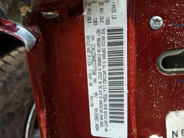 1C4NJCBA8ED777200 - 2014 JEEP COMPASS SP 红色 照片 10