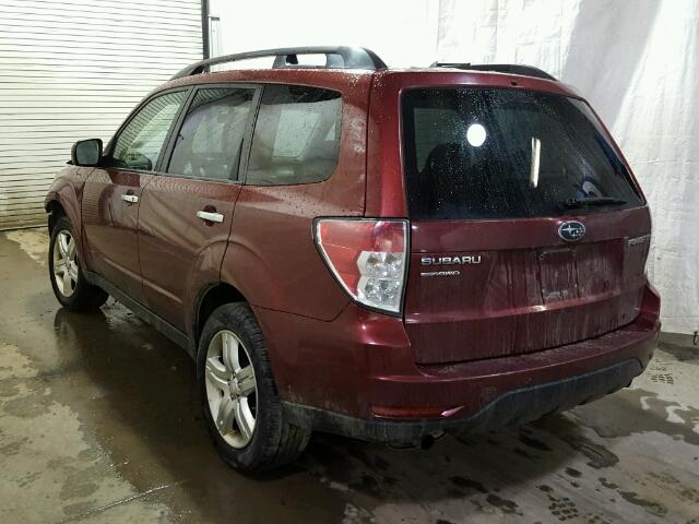 JF2SH6CC0AH782010 - 2010 SUBARU FORESTER 2 BURGUNDY photo 3