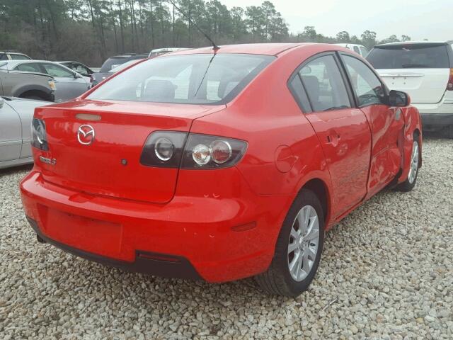 JM1BK323971765479 - 2007 MAZDA 3 S RED photo 4