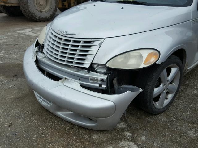 3C8FY78G24T352839 - 2004 CHRYSLER PT CRUISER SILVER photo 9