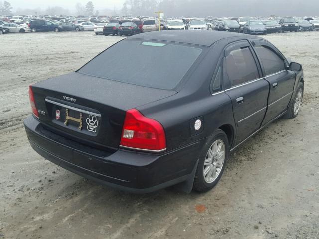 YV1TS59H441378748 - 2004 VOLVO S80 2.5T BLACK photo 4