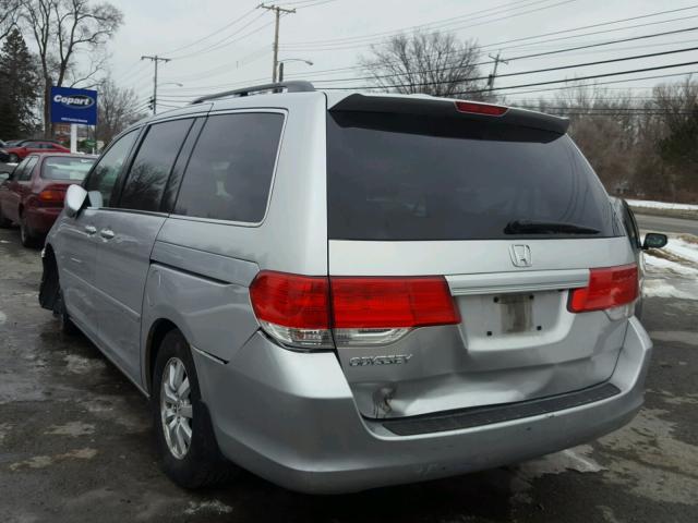 5FNRL3H7XAB021118 - 2010 HONDA ODYSSEY EX SILVER photo 3