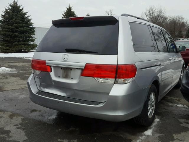 5FNRL3H7XAB021118 - 2010 HONDA ODYSSEY EX SILVER photo 4