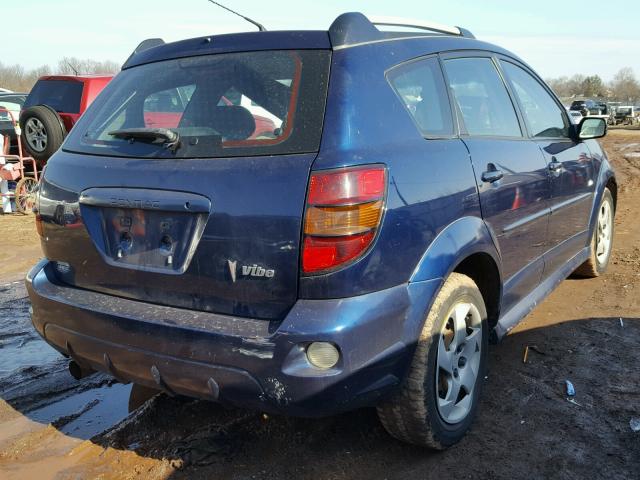 5Y2SL67808Z409850 - 2008 PONTIAC VIBE BLUE photo 4