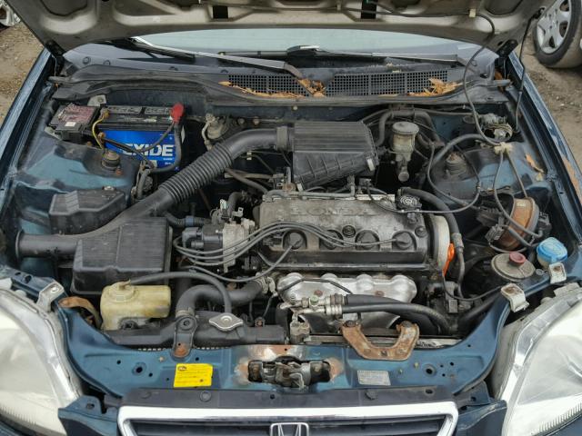 1HGEJ6678TL020821 - 1996 HONDA CIVIC LX GREEN photo 7