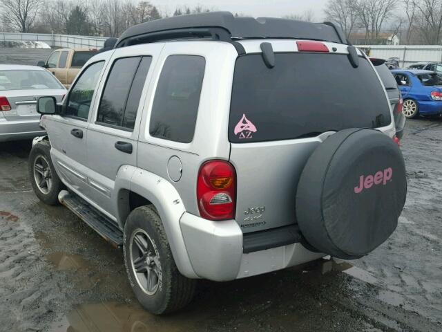 1J4GL38K73W680018 - 2003 JEEP LIBERTY RE SILVER photo 3