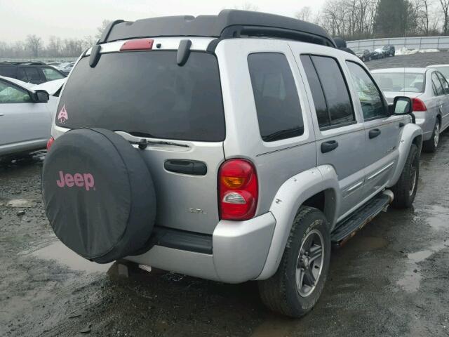 1J4GL38K73W680018 - 2003 JEEP LIBERTY RE SILVER photo 4