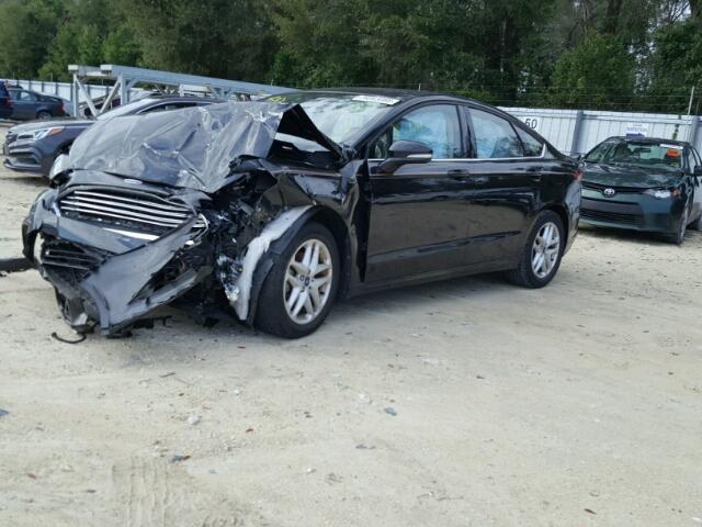 3FA6P0H79DR356885 - 2013 FORD FUSION SE BLACK photo 2