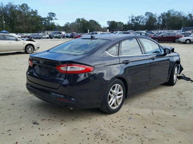 3FA6P0H79DR356885 - 2013 FORD FUSION SE BLACK photo 4