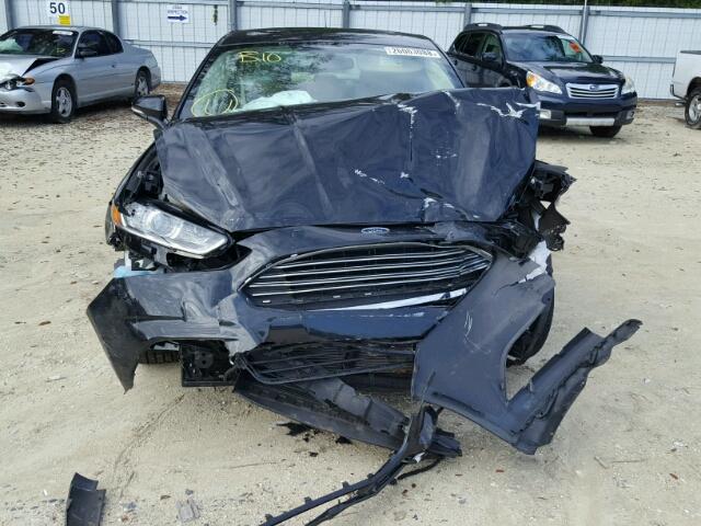 3FA6P0H79DR356885 - 2013 FORD FUSION SE BLACK photo 7