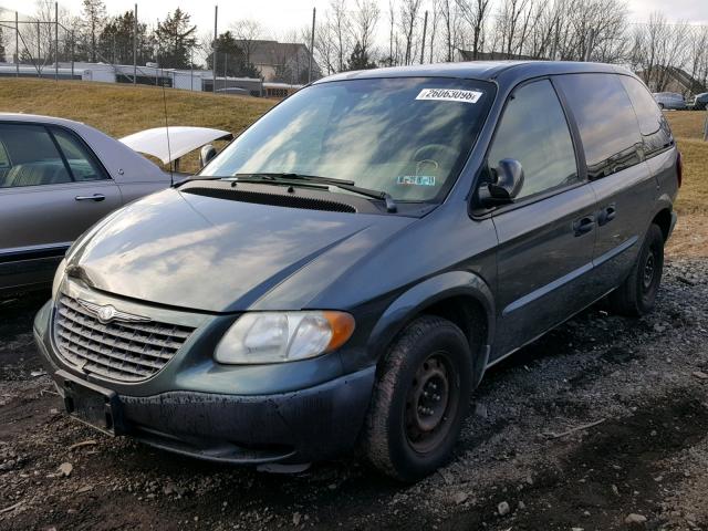 1C4GJ25352B616892 - 2002 CHRYSLER VOYAGER GREEN photo 2