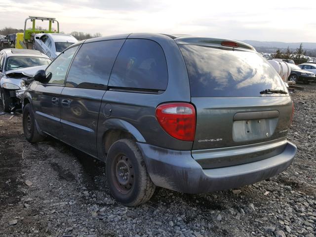 1C4GJ25352B616892 - 2002 CHRYSLER VOYAGER GREEN photo 3