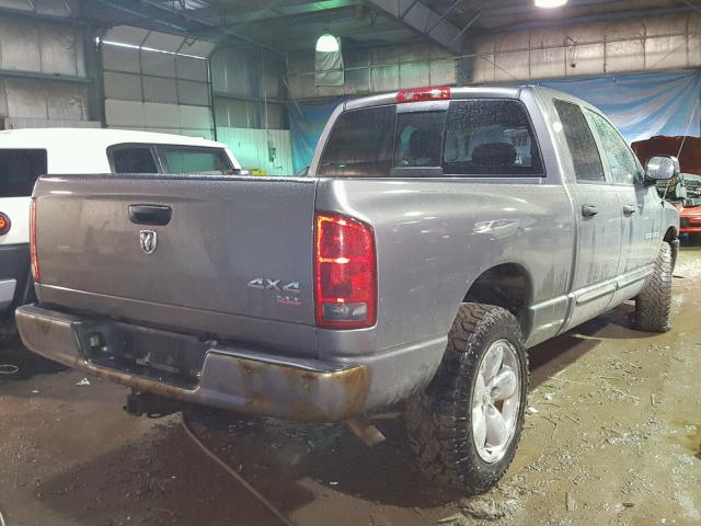 1D7HU18N65S364938 - 2005 DODGE RAM 1500 S GRAY photo 4