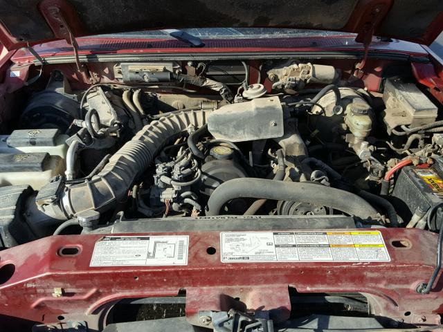 4F4YR12C1WTM23674 - 1998 MAZDA B2500 RED photo 7