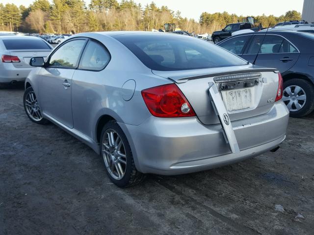 JTKDE167380225921 - 2008 TOYOTA SCION TC SILVER photo 3