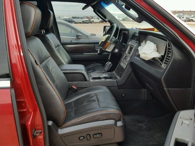 5LMFU27517LJ21844 - 2007 LINCOLN NAVIGATOR RED photo 5