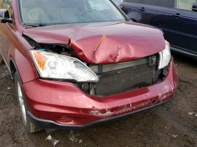 5J6RE4H59BL018153 - 2011 HONDA CR-V EX RED photo 9