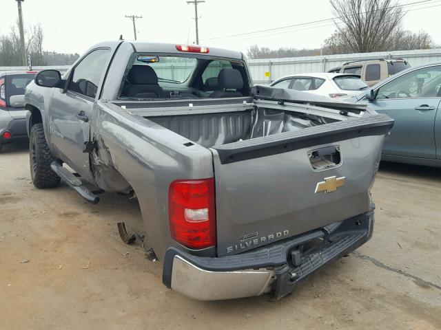 1GCEC14X38Z129707 - 2008 CHEVROLET SILVERADO GRAY photo 3