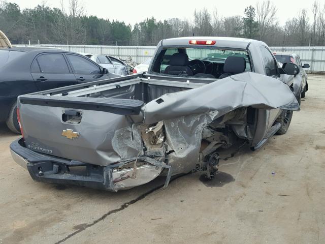 1GCEC14X38Z129707 - 2008 CHEVROLET SILVERADO GRAY photo 4