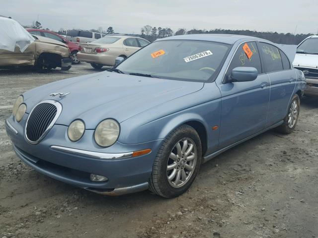 SAJDA01P12GM36278 - 2002 JAGUAR S-TYPE BLUE photo 2