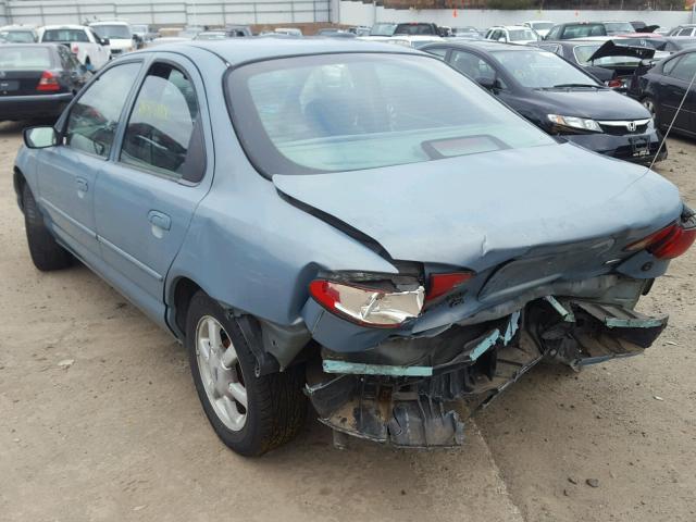 1FALP6530VK115813 - 1997 FORD CONTOUR BA BLUE photo 3