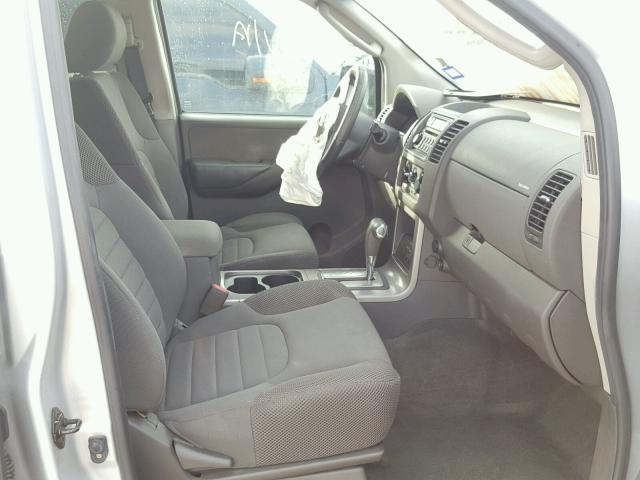 5N1AR18U07C625364 - 2007 NISSAN PATHFINDER SILVER photo 5