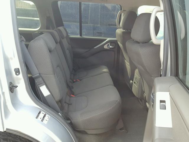 5N1AR18U07C625364 - 2007 NISSAN PATHFINDER SILVER photo 6