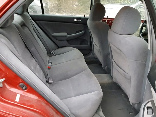 1HGCM56347A016997 - 2007 HONDA ACCORD SE RED photo 6