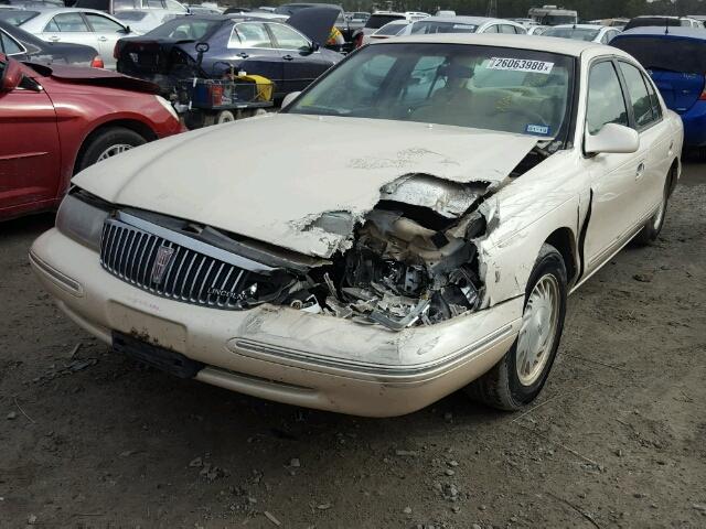 1LNLM97V9VY610619 - 1997 LINCOLN CONTINENTA WHITE photo 2