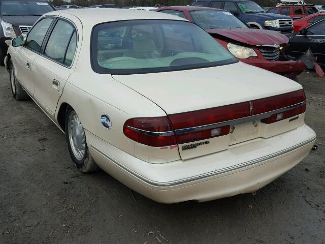 1LNLM97V9VY610619 - 1997 LINCOLN CONTINENTA WHITE photo 3