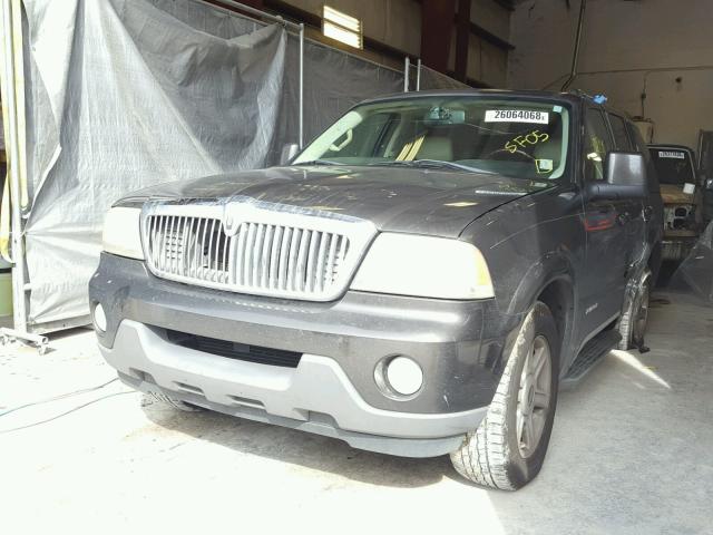 5LMEU68H25ZJ35306 - 2005 LINCOLN AVIATOR BLACK photo 2