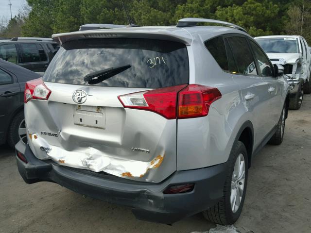 2T3YFREV4DW042263 - 2013 TOYOTA RAV4 LIMIT SILVER photo 4