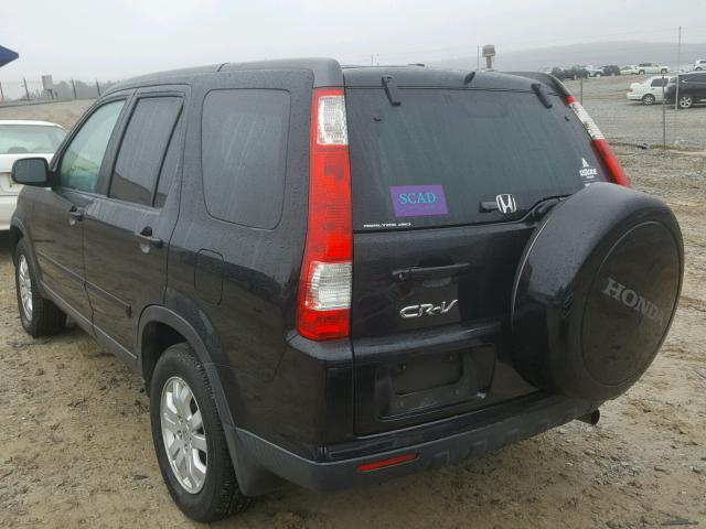 SHSRD78915U315205 - 2005 HONDA CR-V SE BLACK photo 3