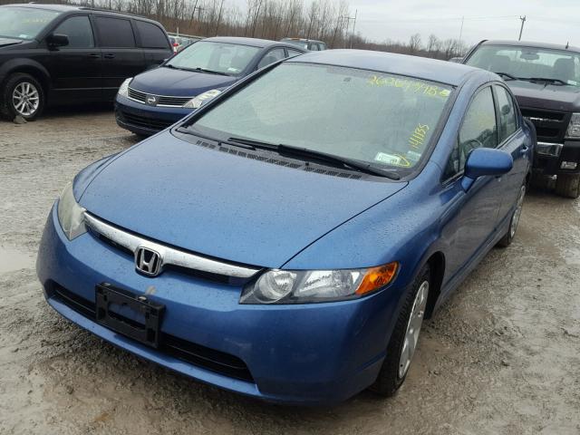 2HGFA16566H525148 - 2006 HONDA CIVIC LX BLUE photo 2